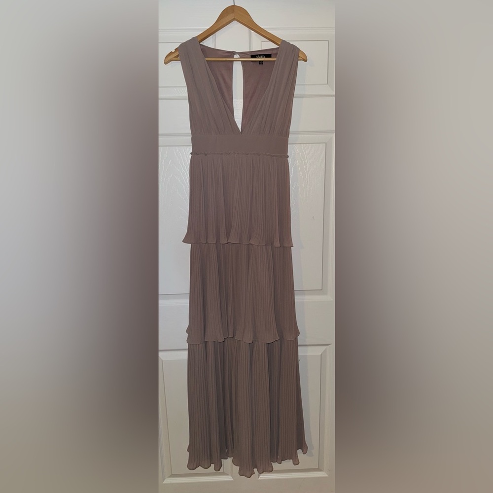 Lulus Gently Adrift Maxi Dress Womens S Pleated Tiered Brand New NWT